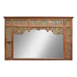 A Large Balinese Wall Hung Mirror, Untitled, teakwood