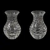 A matching pair of large baluster Royal Brierley Swag Cut Crystal Vases by Tiffany & Co., sold Apr 2026