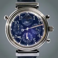 Iwc Da Vinci Perpetual Calendar, IWC Da Vinci Perpetual Rattrapante Chronograph, Model: Da Vinci Perpetual Calendar <br><br> Movement: Automatic <br><br> Case material: Platinum <br><br> Bracelet material: Crocodile skin <br><br> No original box, no original papers <br><br>