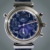 Iwc Da Vinci Perpetual Calendar, IWC Da Vinci Perpetual Rattrapante Chronograph, Model: Da Vinci Perpetual Calendar <br><br> Movement: Automatic <br><br> Case material: Platinum <br><br> Bracelet material: Crocodile skin <br><br> No original box, no original papers <br><br>