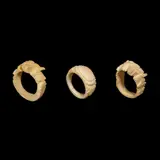 Untitled by A Set of Carved Bone Rings, The set comprises of three carved bone rings. <br><br> Weighs 2.60 grams, 2.80 grams, and 3.30 grams respectively., sold Jan 2026