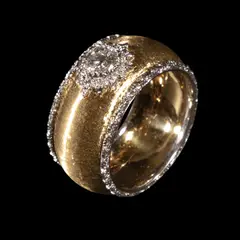 Untitled by An 18k Buccellati Capri Diamond Ring, Crafted in 18k yellow and white gold, the ring showcases a diamond weighing approximately 0.50 cts. <br><br> The ring be, sold Jan 2026
