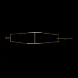 A Modern Diamond Bracelet in 18k, Untitled, The bracelet of contemporary design is accented by diamonds weighing approximately 0.365 cts.