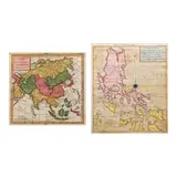 Antique maps relating to the Philippines, A chart of the channel in the Philippine Islands, through which the Manila Galeon passes : with a map of Manila 
Hand-colored copper engraving for the London Magazine, 1763 which was derived from Seale’s map in Anson’s Voyage., Hand-colored engraving