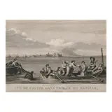 J.M. Moreau le Juene and Grave par Simon Duche de Vancy, Vue De Cavite Dan’s La Baie De Manille, copperplate engraving
