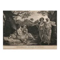 Gaspard Duché de Vancy, Costumes Des Habitans De Manille, copperplate engraving