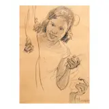 Fernando Amorsolo, Untitled, graphite on paper