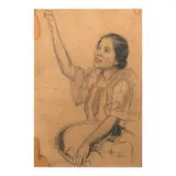 Fernando Amorsolo, Untitled, graphite on paper