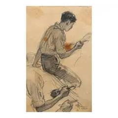 Fernando Amorsolo, Untitled, graphite on paper