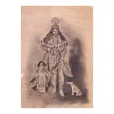 Simson, San Roque Interceding During the Cholera Epidemic, charcoal on paper
