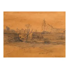 Fernando Amorsolo, Untitled, graphite on paper