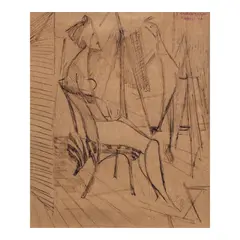 Vicente Manansala, Untitled, pen and ink on paper