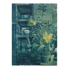 Godofredo Mendoza, Still life, watercolor on paper
