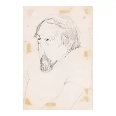 Portrait of a Man by Onib Olmedo, pen and ink on paper, sold Jan 2026