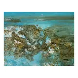 Surging Waters by Juvenal Sansó Garrit, acrylic on paper, sold Jan 2026