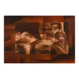 Justin Nuyda, Nude, oil on canvas