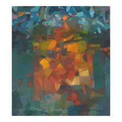 Untitled by Roger San Miguel, oil on canvas, sold Jan 2026