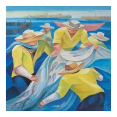 Untitled by Oscar Salita, oil on canvas, sold Jan 2026