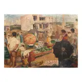 Baguio Session Road by Unidentified artist, oil on canvas, sold Jan 2026