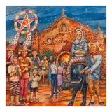 Narciso Santiago, Panuluyan sa Nayon, oil on canvas