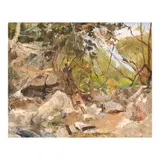 Elias Laxa, Landscape, oil on canvas
