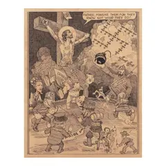 Untitled by José Pereira, pen and ink on paper, sold Jan 2026