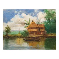 Isidro Ancheta, Untitled, oil on board