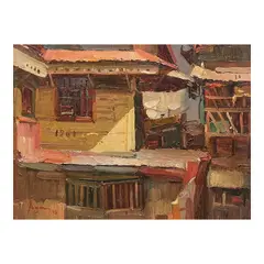 Sofronio y Mendoza, Untitled, oil on wood