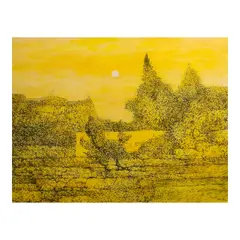 Untrodden Ground by Juvenal Sansó Garrit, acrylic on paper, sold Jan 2026