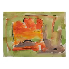 Untitled by Federico Aguilar Alcuaz, watercolor on paper, sold Jan 2026