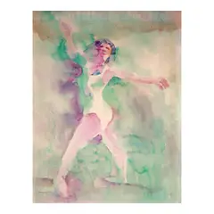 Florencio Concepcion, Ballet Dancer, watercolor on paper
