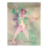 Florencio Concepcion, Ballet Dancer, watercolor on paper