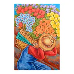 Untitled by Mikel Parial, tempera on paper, sold Jan 2026