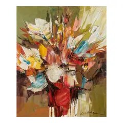 Leonardo Zablan, Still Life, oil on canvas