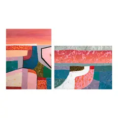 Untitled by Manuel Baldemor, b.) Untitled<br> signed and dated 1987 (lower right)<br> oil on wood<br> 18” x 24” (46 cm x 61 cm), sold Jan 2026