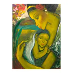 Lydia Velasco, I Will Be Your Shelter, oil on canvas
