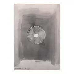 Augusto Albor, Self Centered 3, mixed media on paper