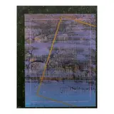 Nestor Vinluan, Reflection with Ochre & Magenta, mixed media