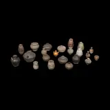 Untitled by A Twenty Two Piece Collection of Oriental Jarlets, size variable:<br> smallest:<br> H: 1/4” (1 cm)<br> D: 1/4” (1 cm)<br><br>, sold Jan 2026