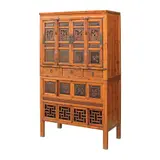 An Oriental Cabinet, Untitled, pinewood