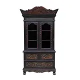 An Oriental Cabinet, Untitled, polychromed hardwood