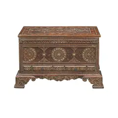 Untitled by A Maranao Baul, hardwood with bone inlay, sold Jan 2026