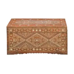Untitled by A Maranao Baul, hardwood with mother-of-pearl inlay, sold Jan 2026