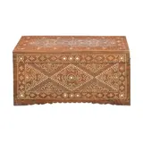 A Maranao Baul, Untitled, hardwood with mother-of-pearl inlay