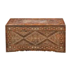 Untitled by A Maranao Baul, hardwood with mother-of-pearl inlay, sold Jan 2026