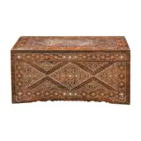 A Maranao Baul, Untitled, hardwood with mother-of-pearl inlay