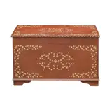 A Baul, Untitled, hardwood with lanite inlay