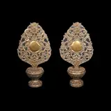 Untitled by A Pair of Circa 1940’s Ramilletes, brass, wood, sold Jan 2026