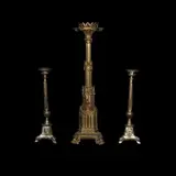 Three Candeleros, Untitled, brass