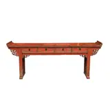 A Circa 1920’s Oriental Console Table, Untitled, pinewood